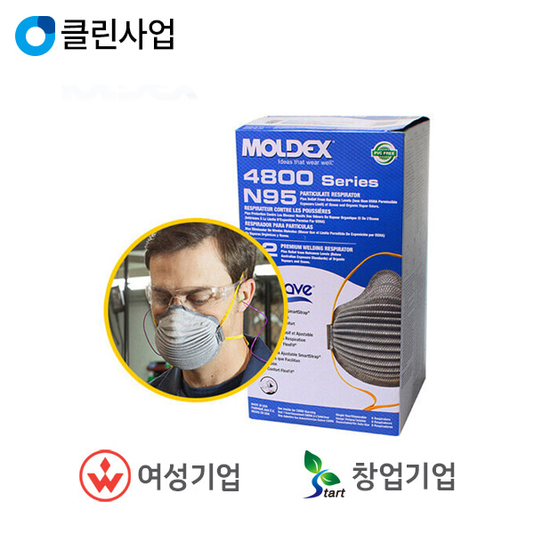 MOLDEX 호흡기 보호 마스크 4800K